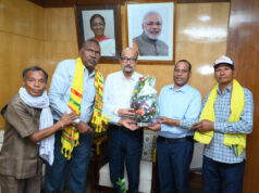 राज्यपाल रमेन डेका से अखिल भारतीय गोंड़वाना गोंड़ महासभा के पदाधिकारियों ने की सौजन्य भेंट….