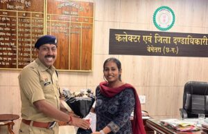 CG:नवपदस्थ एसपी त्रिलोक बंसल (IPS) ने कलेक्टर प्रतिष्ठा ममगाईं से किये सौजन्य भेंट, कानून- व्यवस्था व समन्वय पर हुई चर्चा