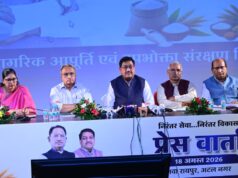खाद्य, नागरिक आपूर्ति एवं उपभोक्ता संरक्षण मंत्री श्री दयाल दास बघेल, एवं विभागीय सचिव, श्रीमती रीना बाबा साहेब कंगाले द्वारा विभागीय गतिविधियों एवं उपलब्धियों पर आज छत्तीसगढ संवाद के आडिटोरियम (अटल नगर, नवा रायपुर) में प्रेस कॉन्फ्रेंस को संयुक्त रूप से संबोधित किया गया…..